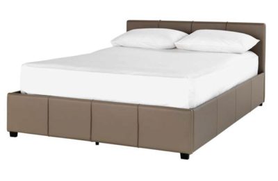 Hygena Hendry Kingsize Side Opening Ottoman Bed Frame-Latte.